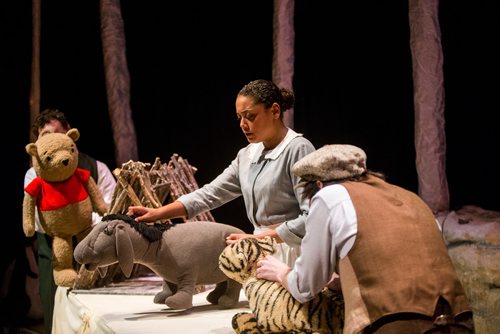 MIKAELA MACKENZIE / WINNIPEG FREE PRESS
Simon Miron (left), Cherissa Richards, and Aaron Pridham star in House on Pooh Corner at the Manitoba Theatre for Young People in Winnipeg on Tuesday, Nov. 27, 2018.
Winnipeg Free Press 2018.