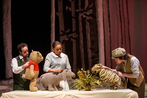 MIKAELA MACKENZIE / WINNIPEG FREE PRESS
Simon Miron (left), Cherissa Richards, and Aaron Pridham star in House on Pooh Corner at the Manitoba Theatre for Young People in Winnipeg on Tuesday, Nov. 27, 2018.
Winnipeg Free Press 2018.