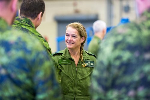 MIKAELA MACKENZIE / WINNIPEG FREE PRESS
Governor General Julie Payette tours the Canadian Forces Base 17 Wing in Winnipeg on Tuesday, Nov. 27, 2018.
Winnipeg Free Press 2018.