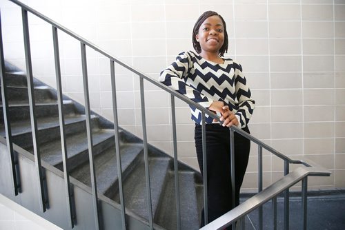 JOHN WOODS / WINNIPEG FREE PRESS
Annette Riziki, University of Manitoba student, recently was awarded a Rhodes Scholarship and is photographed at the university Tuesday, November 27, 2018.