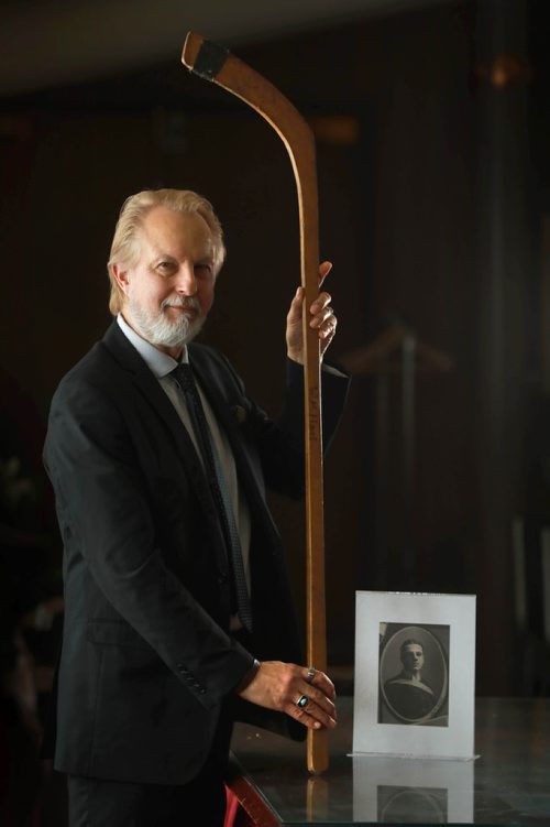 RUTH BONNEVILLE / WINNIPEG FREE PRESS
49.8 - Vintage Hockey Stick
Portraits of Bill Wsiaki, a library supervisor at the Fr. H. Drake Library at St.Paul's College (U of M), with hockey stick, circa 1900. Wsiaki is writing a feature piece on the original owner of the hockey stick W. M Hart who, among other feats, was awarded the Military Cross in WWI. Photos taken at the College.
More info:
Photos for a freelance piece by Bill Wsiaki who is responsible for the College archive which contains documents, memorabilia and other artefacts important to the College. One such item is a hockey stick, circa 1900, which was found in the office of the late Fr. Vince Jensen, SJ, who taught Canadian history at St. Pauls College and the University of Manitoba between 1948 until 1970 when he passed away. The story traces the hockey stick to its original owner. He was a graduate of the Manitoba Medical College at the UM in 1907. The story is really more about an individual who became a medical doctor, a pioneer in the fight against tuberculosis, awarded the Military Cross in WWI, he survived being a POW behind enemy lines, only to return to Canada and die of appendicitis.
Nov 28th, 2018