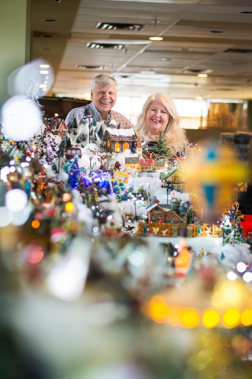 MIKAELA MACKENZIE / WINNIPEG FREE PRESS
Brian and Terry Vanoutrive and their Christmas village that they build every year at their residence, Fred Douglas Place, in Winnipeg on Friday, Nov. 23, 2018.
Winnipeg Free Press 2018.