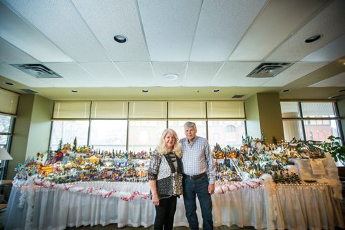 MIKAELA MACKENZIE / WINNIPEG FREE PRESS
Brian and Terry Vanoutrive and their Christmas village that they build every year at their residence, Fred Douglas Place, in Winnipeg on Friday, Nov. 23, 2018.
Winnipeg Free Press 2018.