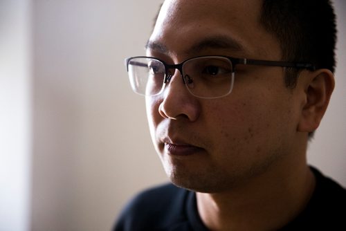 MIKAELA MACKENZIE / WINNIPEG FREE PRESS
Edward Balaquit poses for a portrait at his workplace on the six-month anniversary of his father's disappearance in Winnipeg on Friday, Nov. 30, 2018.
Winnipeg Free Press 2018.