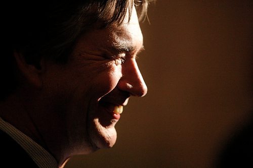 BORIS MINKEVICH / WINNIPEG FREE PRESS 090324 Bill Blaikie wins victory party! Gary Doer talks to media at the La Salle Hotel.
