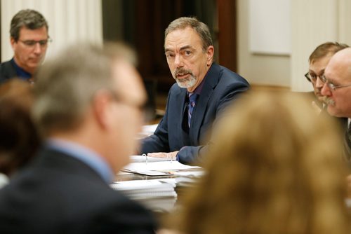 JOHN WOODS / WINNIPEG FREE PRESS
Auditor General Norm Ricard responds to MLA questions related to recent reports during a meeting of the Standing Committee on Public Accounts at the Manitoba Legislature Tuesday, December 4, 2018.