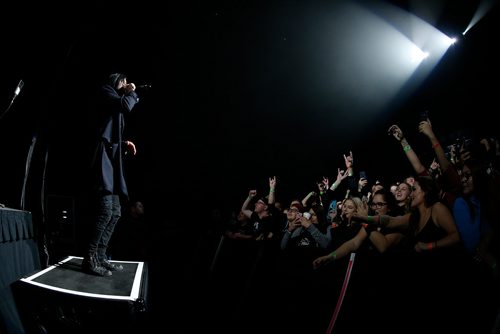 JOHN WOODS / WINNIPEG FREE PRESS
Three Days Grace performs in Winnipeg at BellMTS Tuesday, December 4, 2018.