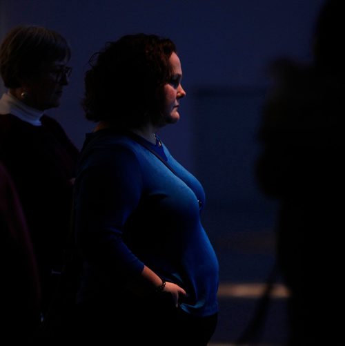 PHIL HOSSACK / WINNIPEG FREE PRESS - 70th anniversary of Universal Declaration of Human Rights, Visitors at the CMHR gallery to mark the occasion. - December 5, 2018  
