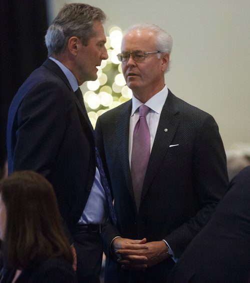 MIKE DEAL / WINNIPEG FREE PRESS
Premier Brian Pallister arrives at the State of the Province event at RBC Convention Centre Thursday morning.
181206 - Thursday, December 06, 2018.