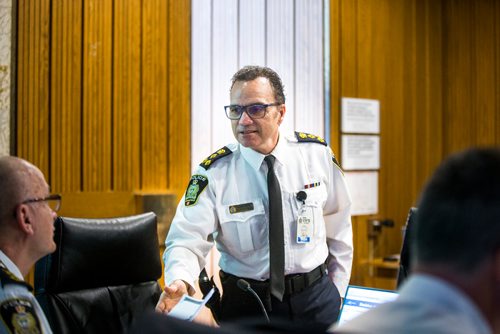 MIKAELA MACKENZIE / WINNIPEG FREE PRESS
Winnipeg Police Chief Danny Smyth before the police board meeting at City Hall in Winnipeg on Friday, Dec. 7, 2018.
Winnipeg Free Press 2018.