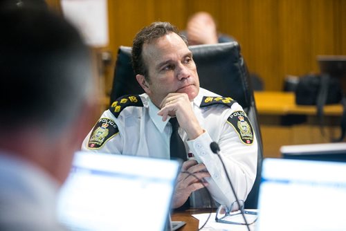 MIKAELA MACKENZIE / WINNIPEG FREE PRESS
Winnipeg Police Chief Danny Smyth at the police board meeting at City Hall in Winnipeg on Friday, Dec. 7, 2018.
Winnipeg Free Press 2018.