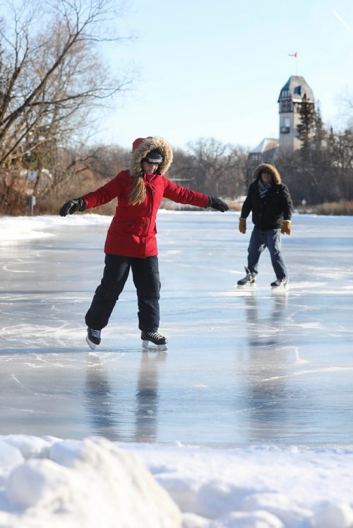 RUTH BONNEVILLE / WINNIPEG FREE PRESS

Standup Photo 

Grade 7 student, Cecilia Cormier, and her dad, Ray Cormier are the first to skate on the newly opened  Assiniboine Park Duck Pond Friday afternoon.  Cecilia was off school so her dad, who was also off from work, decided to go skating when the heard that the pond was officially open to skaters Friday.

Standup photo 

Dec 7th, 2018