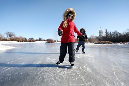 RUTH BONNEVILLE / WINNIPEG FREE PRESS

Standup Photo 

Grade 7 student, Cecilia Cormier, and her dad, Ray Cormier are the first to skate on the newly opened  Assiniboine Park Duck Pond Friday afternoon.  Cecilia was off school so her dad, who was also off from work, decided to go skating when the heard that the pond was officially open to skaters Friday.

Standup photo 

Dec 7th, 2018