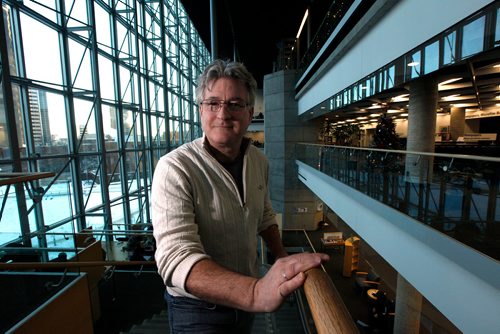 PHIL HOSSACK / WINNIPEG FREE PRESS -  City Social Worker Bruce Fiske poses at the Milennium Library Friday afternoon. See Caitlyn's story. - December 7, 2018