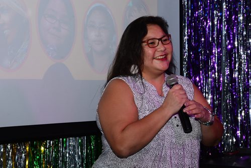 SUBMITTED PHOTO / RON SNIDER

Dawn Lavand performs at Sarasvati Productions' third Women's Comedy Night Fundraiser at Club 200 on Nov. 14, 2018. (See Social Page)