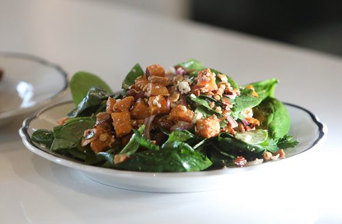 RUTH BONNEVILLE / WINNIPEG FREE PRESS


Little Sister Coffee in South Osborne offers cool new multi-level space with lots of cozy seating areas and great food options.   
 Photo of Spinach Salad. 

Dec 11th, 2018