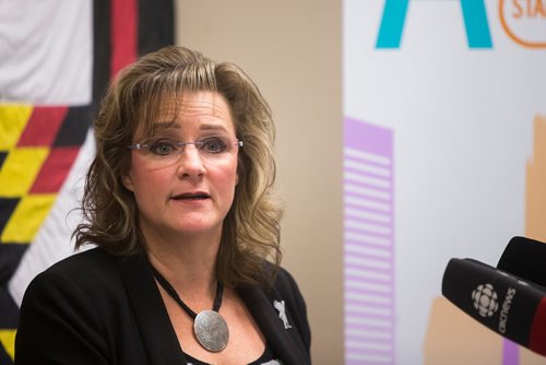 MIKAELA MACKENZIE / WINNIPEG FREE PRESS
Manitoba Advocate for Children and Youth, Daphne Penrose, speaks about a child death report released to the public in Winnipeg on Thursday, Dec. 13, 2018. 
Winnipeg Free Press 2018.