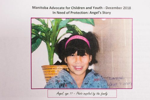 MIKAELA MACKENZIE / WINNIPEG FREE PRESS
Angel's Story, a child death report released by the Manitoba Advocate for Children and Youth to the public in Winnipeg on Thursday, Dec. 13, 2018. 
Winnipeg Free Press 2018.