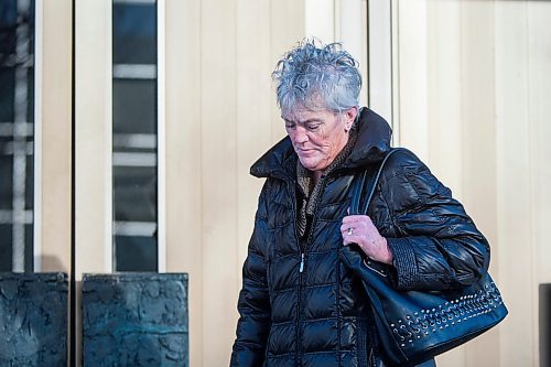 MIKAELA MACKENZIE / WINNIPEG FREE PRESS
Heather Grant-Jury walks out of the law courts on day one of her two-day sentencing hearing in Winnipeg on Thursday, Dec. 13, 2018. 
Winnipeg Free Press 2018.