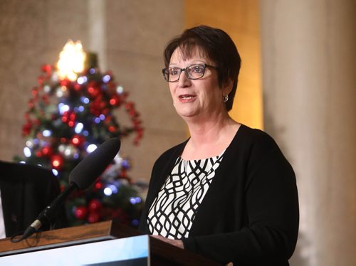 RUTH BONNEVILLE / WINNIPEG FREE PRESS

LOCAL - Circles for Reconciliation funding


Indigenous and Northern Relations Minister Eileen Clarke announces $25,000 in government funding for Circles for Reconciliation at a press conference held in the Rotunda at the Legislative Building Thursday.  



See Alex Paul story. 

Dec 13th,  2018