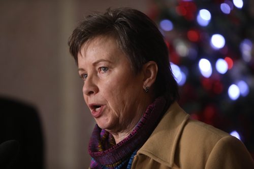 RUTH BONNEVILLE / WINNIPEG FREE PRESS

LOCAL - Circles for Reconciliation funding

Photo of Sharon Turner with RBC,a circle participant  in Circles, who spoke at event.

Indigenous and Northern Relations Minister Eileen Clarke announces $25,000 in government funding for Circles for Reconciliation at a press conference held in the Rotunda at the Legislative Building Thursday.  


See Alex Paul story. 

Dec 13th,  2018