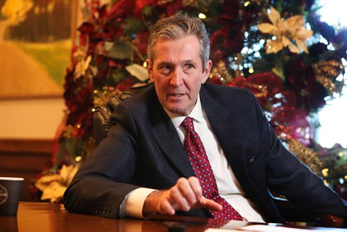 RUTH BONNEVILLE / WINNIPEG FREE PRESS

PALLISTER YEAR ENDER: 
Photo of Premier Brian Pallister during Free Press year end interview on Thursday in his office. 
 
Larry Kusch
Legislature reporter


Dec 13th,  2018