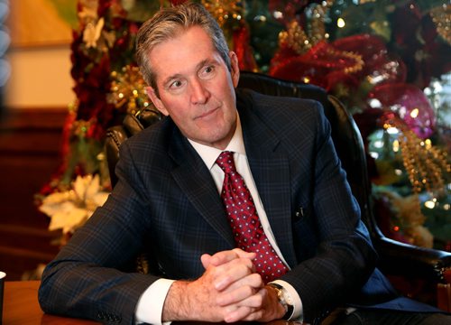 RUTH BONNEVILLE / WINNIPEG FREE PRESS

PALLISTER YEAR ENDER: 
Photo of Premier Brian Pallister during Free Press year end interview on Thursday in his office. 
 
Larry Kusch
Legislature reporter


Dec 13th,  2018