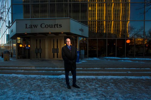 MIKE DEAL / WINNIPEG FREE PRESS
Provincial court Judge Ray Wyant outside the Law Court Building at 408 York Avenue.
181214 - Friday, December 14, 2018.