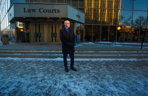 MIKE DEAL / WINNIPEG FREE PRESS
Provincial court Judge Ray Wyant outside the Law Court Building at 408 York Avenue.
181214 - Friday, December 14, 2018.