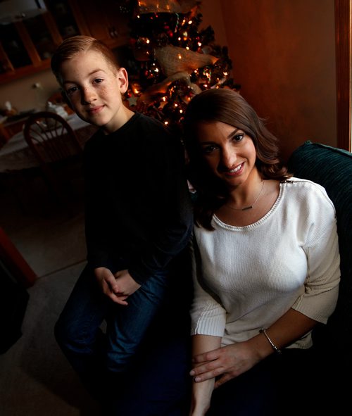PHIL HOSSACK / WINNIPEG FREE PRESS -  Katrina Profeta poses with her son Nick who has a history of being sick every chritmas holiday. See Joel Schlesinger's story.. - December 13, 2018