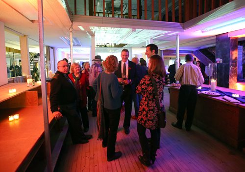 JASON HALSTEAD / WINNIPEG FREE PRESS

Attendees at the Pop Up Soirée sneak-peek event for Main Street Project's new home at the former Mitchell Fabrics building at 637 Main St. on Nov. 8, 2018. (See Social Page)