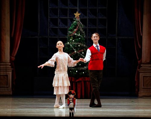 PHIL HOSSACK / WINNIPEG FREE PRESS - Olivia Koppanyl (Clara) and Timothy Gaulke (Julien) take the stage at an RWB 'Media Call" Tuesday afternoon at the Concerty Hall. See review/story. - December 18, 2018