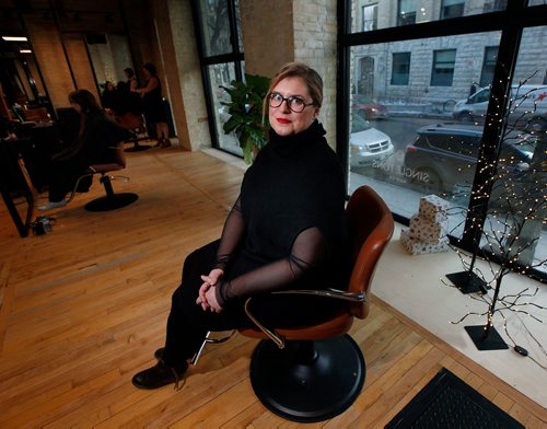 PHIL HOSSACK / WINNIPEG FREE PRESS - General Manager Megan McGhie, poses in her new Singleton's outlet on Market Ave Tuesday. See Bill Redekop story. - December 18, 2018