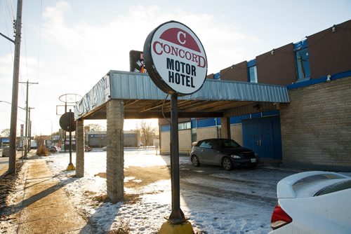 MIKE DEAL / WINNIPEG FREE PRESS
Concord Motor Hotel at 44 McPhillips Street. The new owner plans to spend up to $1.2 million to give the old motel a facelift.
181220 - Thursday, December 20, 2018.