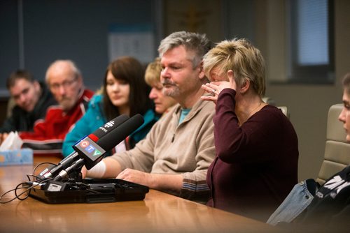 MIKAELA MACKENZIE / WINNIPEG FREE PRESS
Christina Harris speaks as her family holds a press conference at the Grace Hospital after their home burned down just days before Christmas in Winnipeg on Friday, Dec. 21, 2018. 
Winnipeg Free Press 2018.
On December 20, 2018, at 1:20 am, Headingley RCMP received a report of a house fire on Park Avenue in Oak Bluff, Manitoba.