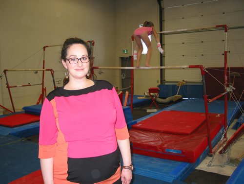 Canstar Community News Dec. 18, 2018 - Jen Sabourin, owner of Spartans Gymnastics, stands in the main training area within the business' new location at 2595 McGillivray Blvd. in the RM of Macdonald. (ANDREA GEARY/CANSTAR COMMUNITY NEWS)
