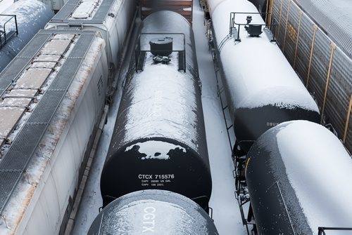 DAVID LIPNOWSKI / WINNIPEG FREE PRESS

Oil tank train cars as seen from the Arlington Bridge Wednesday December 26, 2018. 


For a 49.8 feature running Jan5