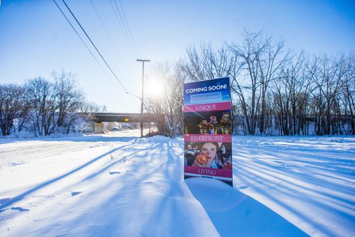 MIKAELA MACKENZIE / WINNIPEG FREE PRESS
A new development planned for right beside the CP rail line in St. Boniface in Winnipeg on Friday, Dec. 28, 2018. 
Winnipeg Free Press 2018.