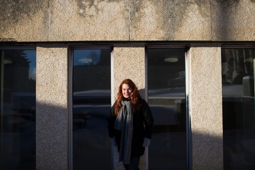 MIKAELA MACKENZIE / WINNIPEG FREE PRESS
Danishka Esterhazy, Winnipeg-raised filmmaker who will be launching her latest feature (Level 16) in early March, poses for a portrait on the University of Manitoba campus in Winnipeg on Friday, Dec. 28, 2018. 
Winnipeg Free Press 2018.