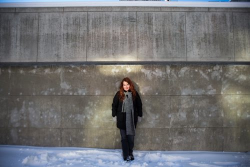 MIKAELA MACKENZIE / WINNIPEG FREE PRESS
Danishka Esterhazy, Winnipeg-raised filmmaker who will be launching her latest feature (Level 16) in early March, poses for a portrait on the University of Manitoba campus in Winnipeg on Friday, Dec. 28, 2018. 
Winnipeg Free Press 2018.