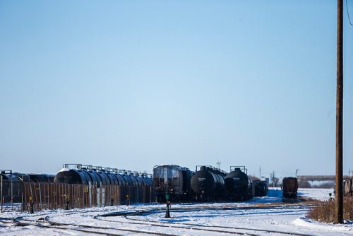 MIKAELA MACKENZIE / WINNIPEG FREE PRESS
Railway tracks in Winnipeg on Monday, Dec. 31, 2018. 
Winnipeg Free Press 2018.