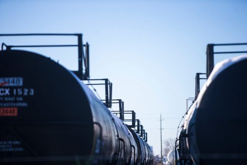 MIKAELA MACKENZIE / WINNIPEG FREE PRESS
Railway tracks in Winnipeg on Monday, Dec. 31, 2018. 
Winnipeg Free Press 2018.