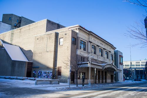 MIKAELA MACKENZIE / WINNIPEG FREE PRESS
The Pantages Playhouse Theatre, which has closed its doors after 104 years of hosting live theatre, music and dance performances, in Winnipeg on Tuesday, Jan. 1, 2019. 
Winnipeg Free Press 2018.