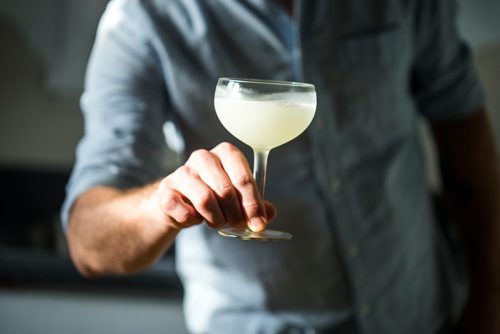 MIKAELA MACKENZIE / WINNIPEG FREE PRESS
A daiquiri at Josey Krahn's home bar in Winnipeg on Thursday, Jan. 3, 2019. 
Winnipeg Free Press 2018.