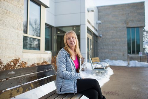 MIKAELA MACKENZIE / WINNIPEG FREE PRESS
Jennifer Zyla, who goes for Herceptin infusions every 3 weeks to keep her breast cancer from returning and is worried that the pumps used to administer it are beyond their inspection due date, poses for a photo at the Buhler Cancer Centre in Winnipeg on Thursday, Jan. 3, 2019. 
Winnipeg Free Press 2018.