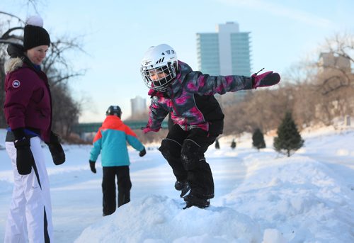 RUTH BONNEVILLE / WINNIPEG FREE PRESS

Milline Capina (5yrs), makes her way back onto the ice after taking a break from skating with her family on the opening of of the Red River Mutual trail on the Assiniboine River, Friday.

LOCAL - Forks Trail, 
Description: 2019 Red River Mutual Trail Official Opening



 Jan 04, 2019 
