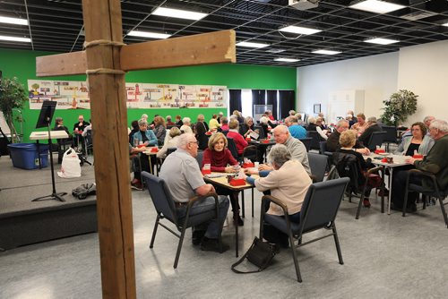 RUTH BONNEVILLE / WINNIPEG FREE PRESS

Story for Sunday feature: Bridge players build community around card tables at Soul Sanctuary church.
 
Set of action shots of people playing pool Wednesday afternoon.  

See Brenda Suderman story. 

 Jan 02, 2019 
