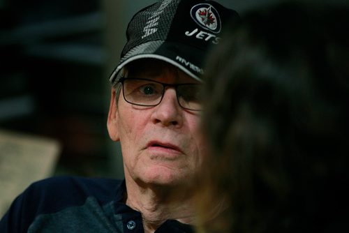 PHIL HOSSACK / WINNIPEG FREE PRESS - Terry Law, visits with his daughter Kerri Peskach.He lives in the long term care facility due to dementia. Joel Schlessinger's story. January 8, 2019