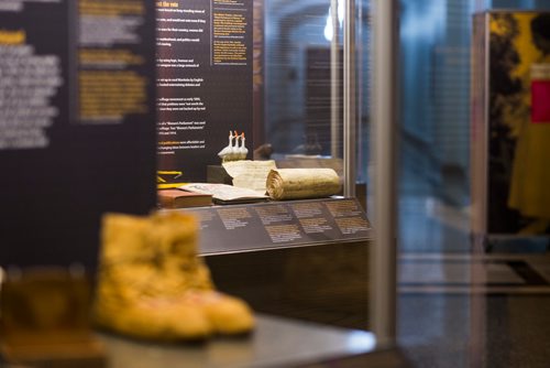 MIKAELA MACKENZIE / WINNIPEG FREE PRESS
A travelling Manitoba Museum exhibition, "Nice Women Don't Want the Vote," in the basement of the Manitoba Legislative Building in Winnipeg on Wednesday, Jan. 9, 2019. 
Winnipeg Free Press 2018.