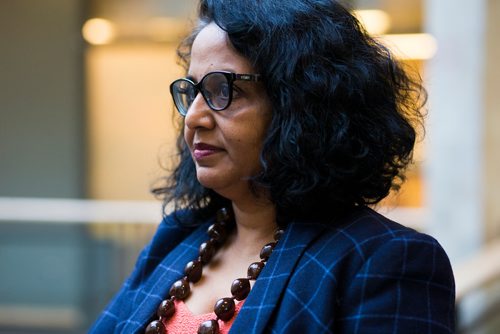 MIKAELA MACKENZIE / WINNIPEG FREE PRESS
Dr. Sri Navaratnam, president and CEO of CancerCare Manitoba, poses for a portrait at CancerCare in Winnipeg on Thursday, Jan. 10, 2019. 
Winnipeg Free Press 2018.